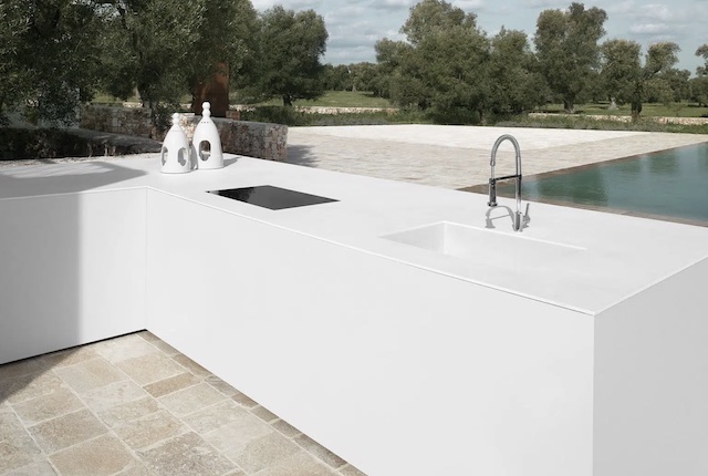 Imagen bancada de cocina Dekton Awake